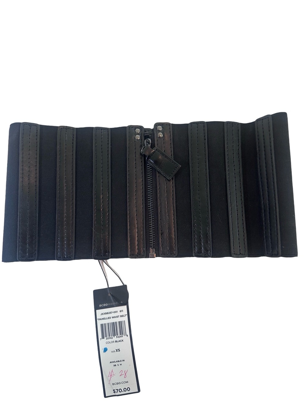 BCBGMaxazria Panelled Waist Belt. Size XS